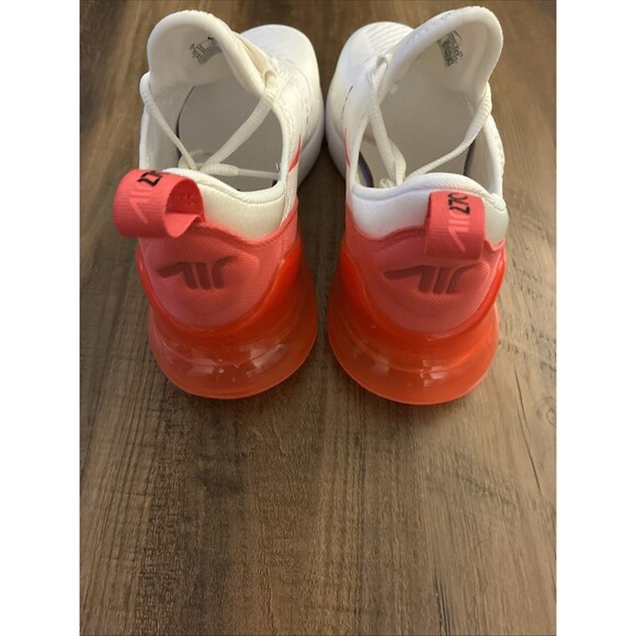 Nike Air Max 270 Women Size 7 White Hot Punch Aster Pink Shoes AH6789-122 - Picture 4 of 6